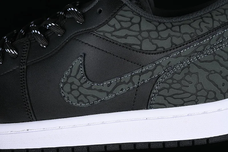 All categories Air Jordan Jordan series basketball shoes Air Jordan 1 Low Air Jordan 1 Low AJ1 Joe 1 all black burst pattern low-top cultural casual sneakers FB9907-001